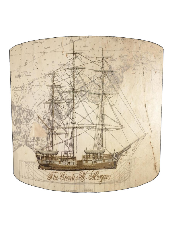 Charles W Morgan Ship Nautical Lampshade Charles W Morgan Ship Nautical Lampshade