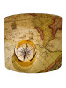Compass On Map Nautical Lampshade