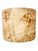 Map With Compass Nautical Lampshade Map With Compass Nautical Lampshade