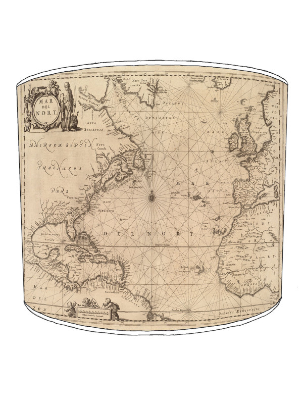 vintage nautical lampshade 14