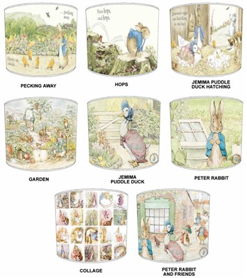 Children S Beatrix Potter Lampshades Ideal To Match Beatrix